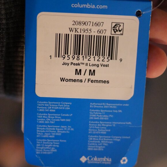 New with Tags - Columbia Women's Joy Peak II Long Vest - Size Medium - Picture 5 of 9